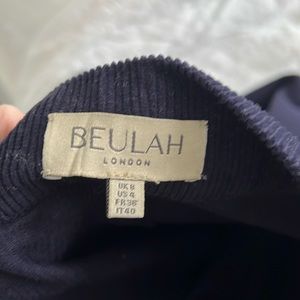 Beulah London Pearl Navy Skirt